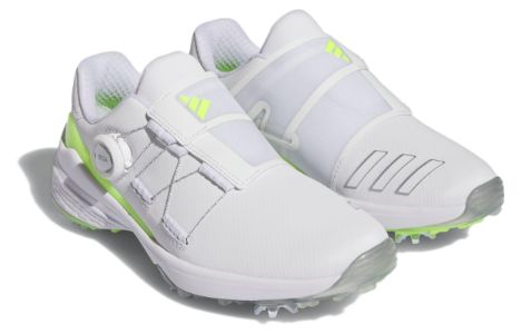 (WMNS) Adidas ZG23 BOA Lightstrike Golf Shoes 'Silver Metallic Gold Beam Pink' IE2134 sold by KicksCrew