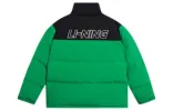 Li-Ning Graphic Color Block Down Jacket 'Black Green' AYMS307-2 sold by KicksCrew