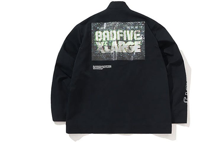 Li-Ning x XLARGE BadFive Graphic Loose Fit Jacket 'Black' AFDP491-2 sold by KicksCrew product image thumbnail 2