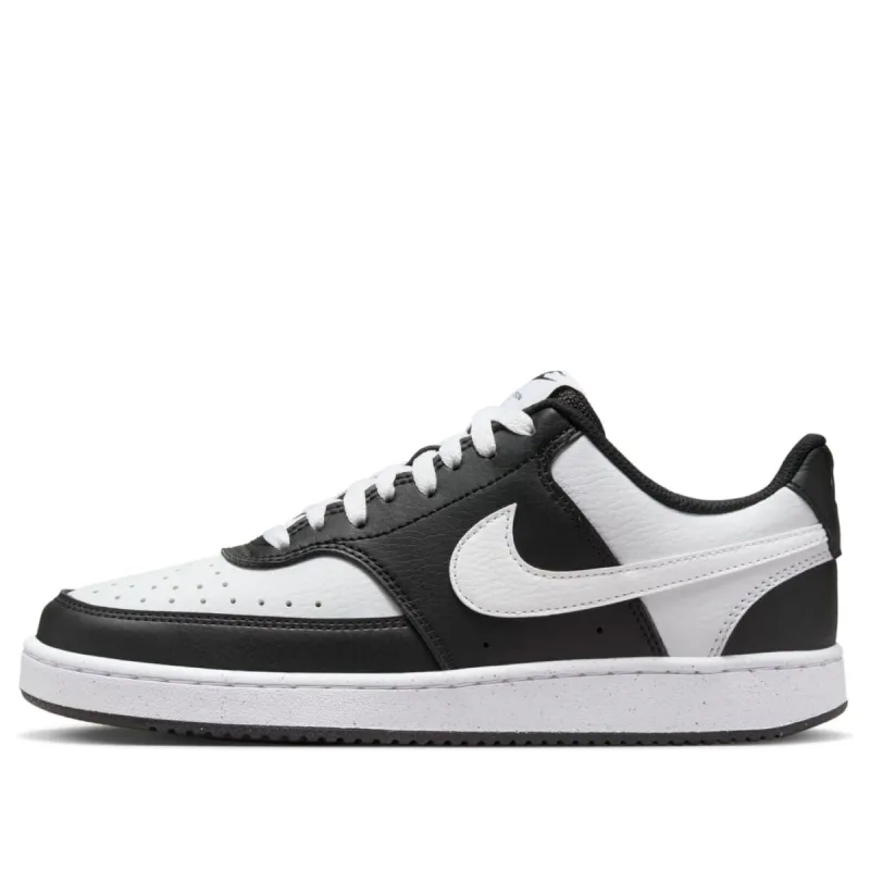 (WMNS) Nike Court Vision Low Next Nature 'Black White' DH3158-003 sold by KicksCrew