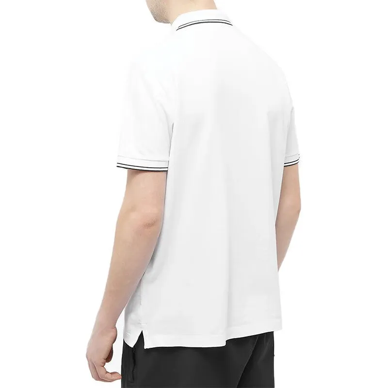 STONE ISLAND Patch Polo Shirt 'White' 10152SC18-A1001 sold by KicksCrew product image thumbnail 2