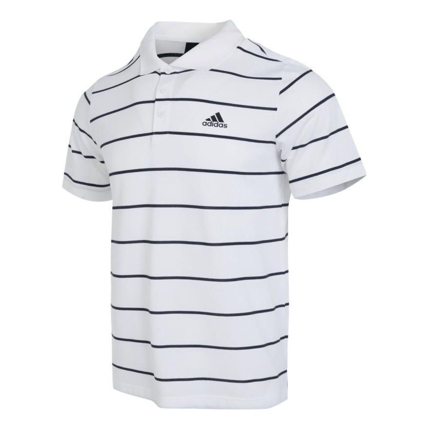 Adidas FI Stripe Polo Shirts 'White Black' IA8166 sold by KicksCrew