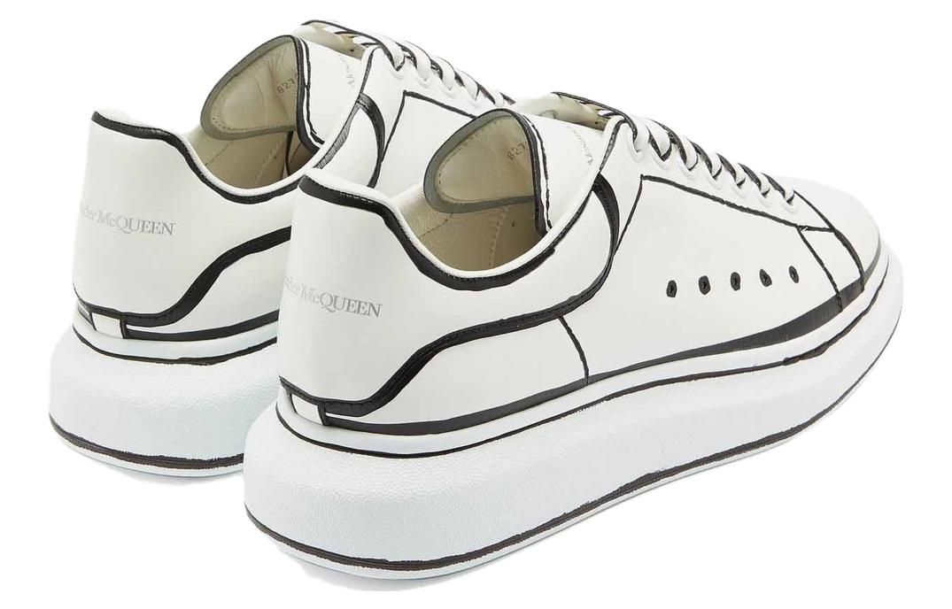 Alexander McQueen Oversized Sneaker 'White Black Outline' 627867WHYBI9061 sold by KicksCrew product image thumbnail 5