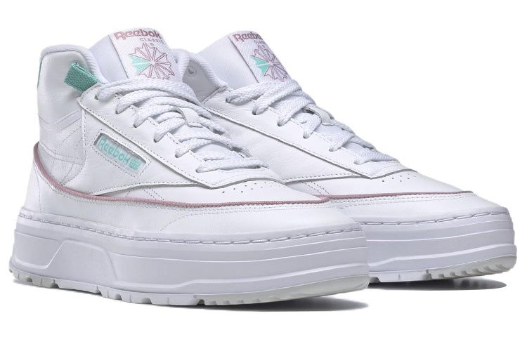 (WMNS) Reebok Club C Geo Mid 'White Lilac Teal' GZ4938 sold by KicksCrew product image thumbnail 3