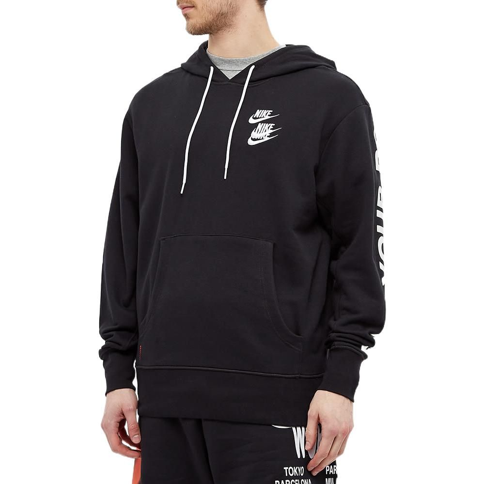 Nike Sportswear Pullover French Terry Hoodie 'Black' DA0931-010 sold by KicksCrew product image thumbnail 2