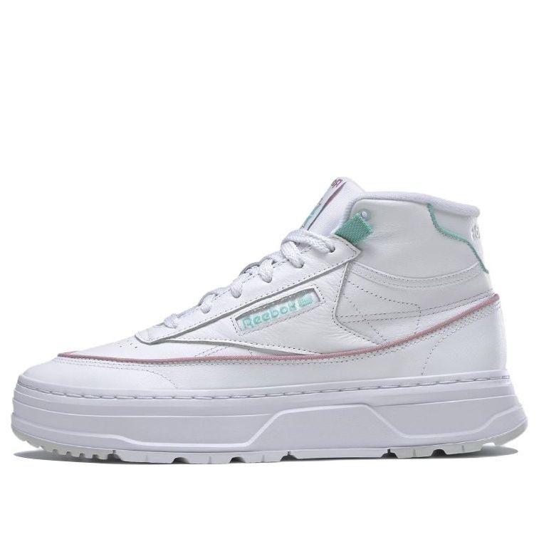 (WMNS) Reebok Club C Geo Mid 'White Lilac Teal' GZ4938 sold by KicksCrew