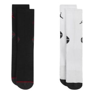 (GS) Air Jordan Dri-FIT Crew Socks (2-Pack) 'Multi-Color' FJ6777-100 sold by KicksCrew