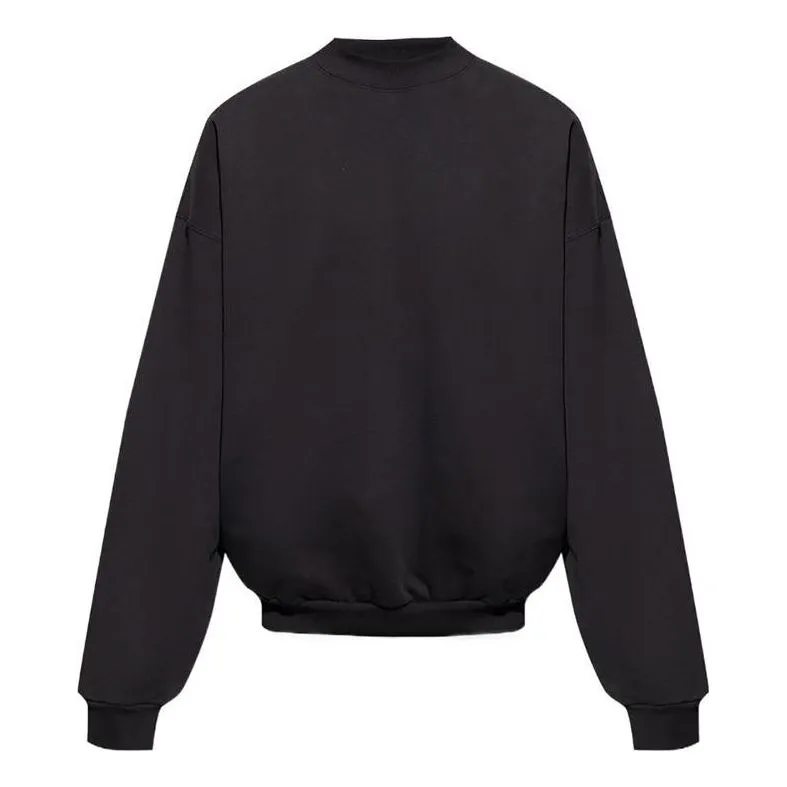 Balenciaga Care Label Creweneck Sweatshirt 'Black' 724511TNVL61070 sold by KicksCrew