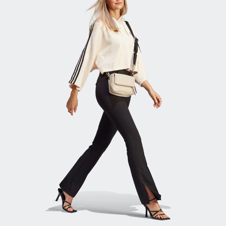 (WMNS) Adidas Crop Hoodies 'Beige' IC5461 sold by KicksCrew product image thumbnail 4