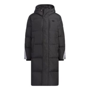 Adidas Long Down Jacket 'Black' IU4831 sold by KicksCrew