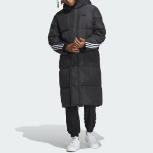 Adidas Long Down Jacket 'Black' IU4831 sold by KicksCrew