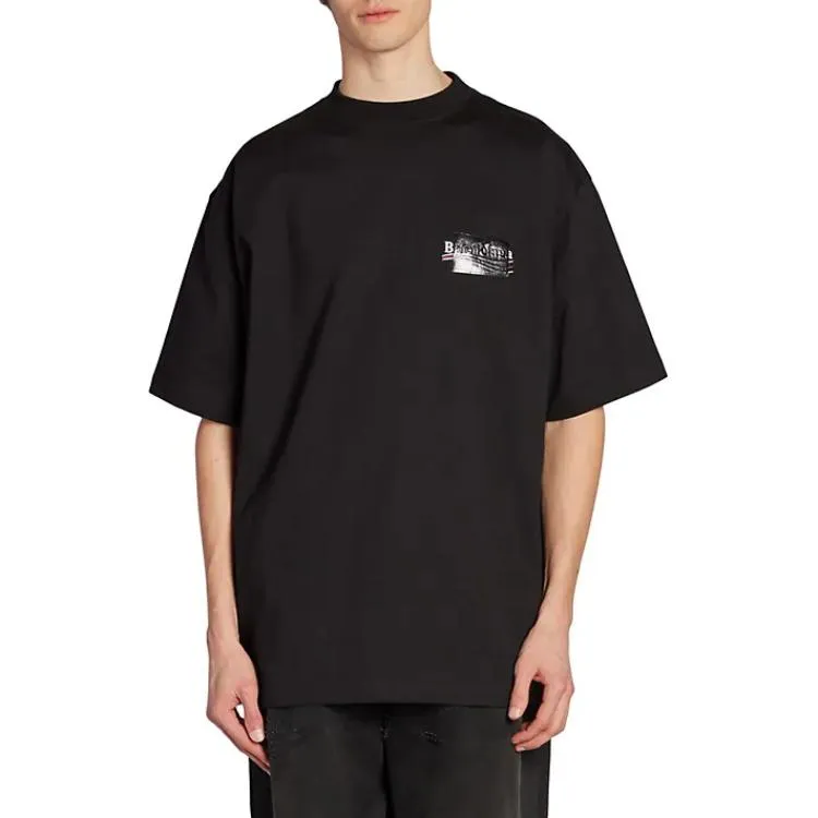 Balenciaga Gaffer T-Shirt Large Fit 'Black' 641675TNVG11089 sold by KicksCrew product image thumbnail 3