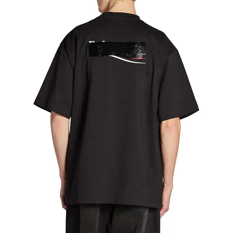 Balenciaga Gaffer T-Shirt Large Fit 'Black' 641675TNVG11089 sold by KicksCrew product image thumbnail 4