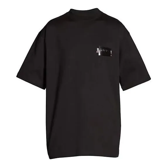 Balenciaga Gaffer T-Shirt Large Fit 'Black' 641675TNVG11089 sold by KicksCrew