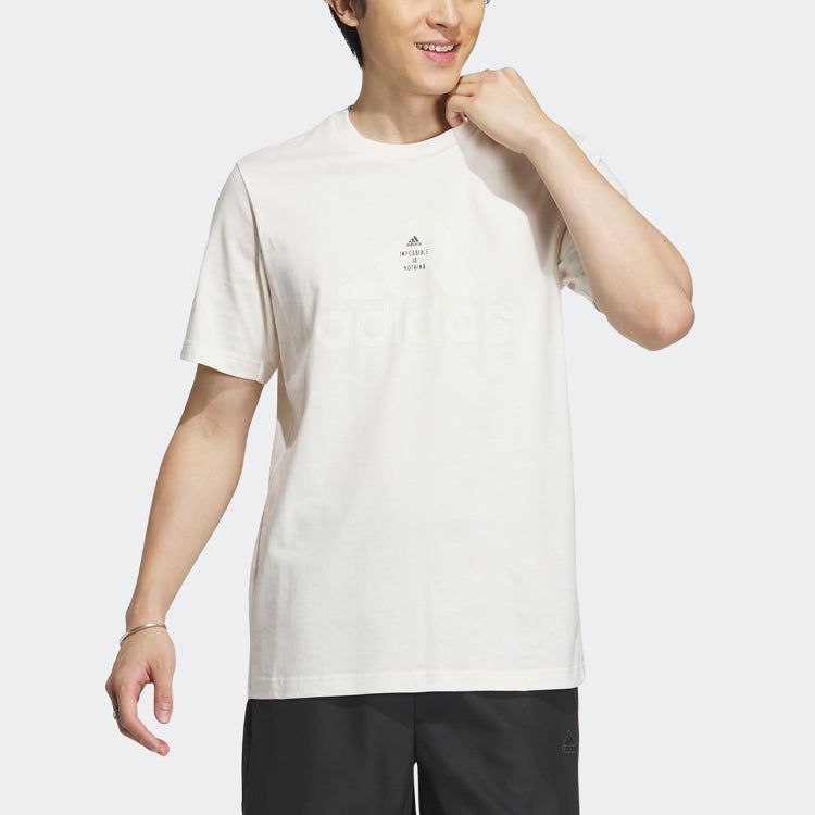 Adidas Tech Logo T-Shirts 'White' IA8094 sold by KicksCrew product image thumbnail 2