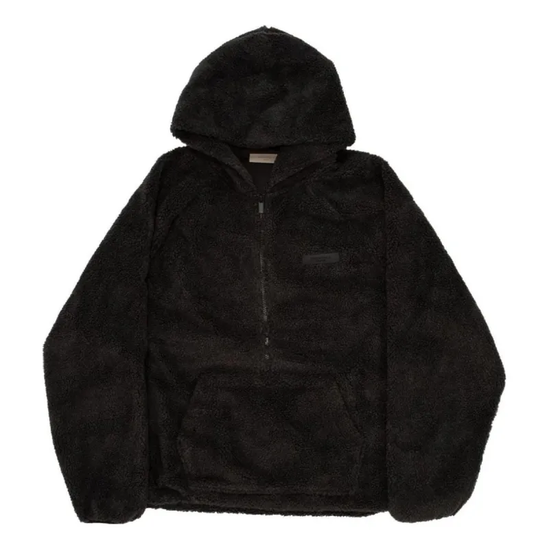 Fear of God Essentials FW23 Polar Fleece Half Zip Hoodie 'Iron' 192BT212150F sold by KicksCrew