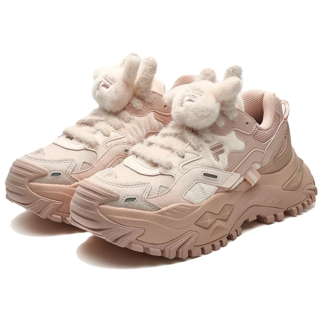 (WMNS) FILA FUSION BIANCO Sneakers 'Pink White' T12W341302FPP sold by KicksCrew product image thumbnail 2