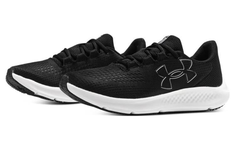 (WMNS) Under Armour Charged Pursuit 3 'Big Logo - Black White' 3026523-001 sold by KicksCrew product image thumbnail 2