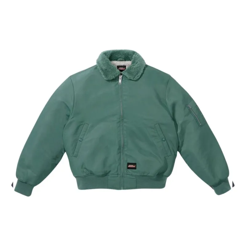 Supreme x Dickies FW23 Week9 Fur Collar Bomber Jacket 'Green' SUP-FW23-161 sold by KicksCrew