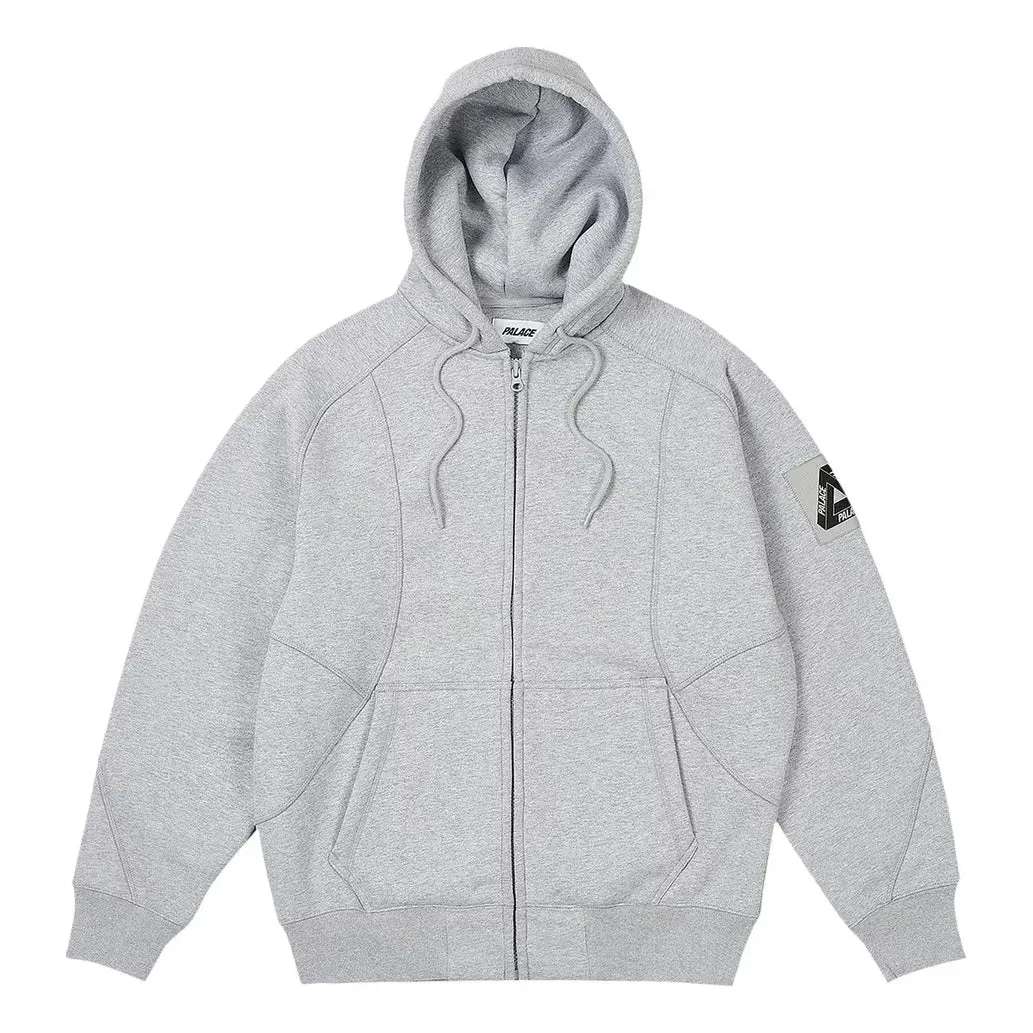 Palace Bonded Sherpa Zip Hoody Jacket 'Grey Marl' P26CS016 sold by KicksCrew