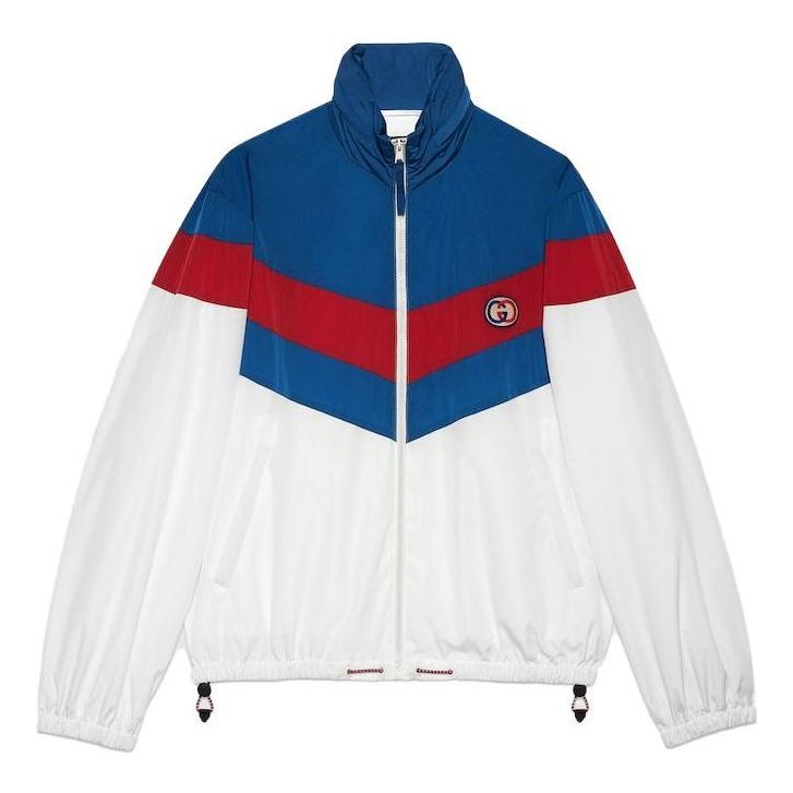 Gucci Nylon Zip Jacket With Patch 'White' 742815-ZAN7X-9198
