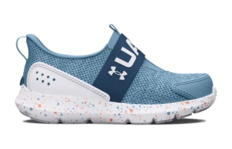 (PS) Under Armour Surge 3 Slip Paint Splatter Running Shoes 'Blue White' 3027419-400 sold by KicksCrew