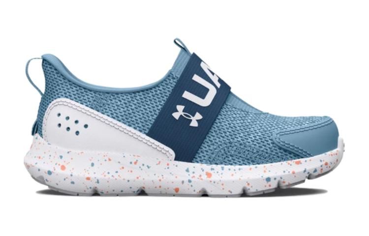 (PS) Under Armour Surge 3 Slip Paint Splatter Running Shoes 'Blue White' 3027419-400 sold by KicksCrew product image thumbnail 2