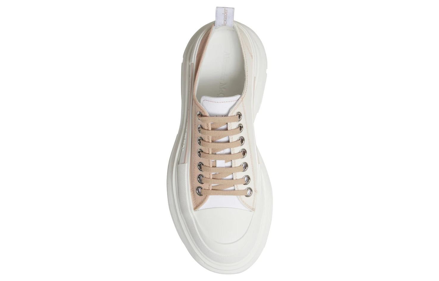 (WMNS) Alexander McQueen Tread Slick Lace Up Sneakers 'Pink White' 697072W4TGS5375 sold by KicksCrew product image thumbnail 2