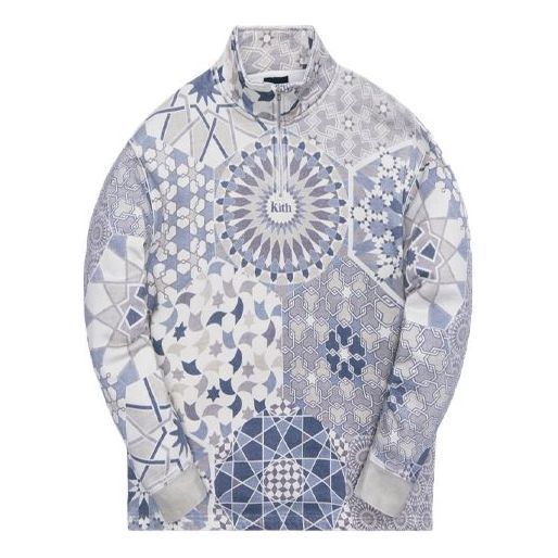 KITH Moroccan Tile Quarter Zip 'Canvas' KH2662-210 sold by KicksCrew