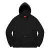 Supreme Micro Logo Hooded Sweatshirt 'Black' SUP-SS22-605 sold by KicksCrew