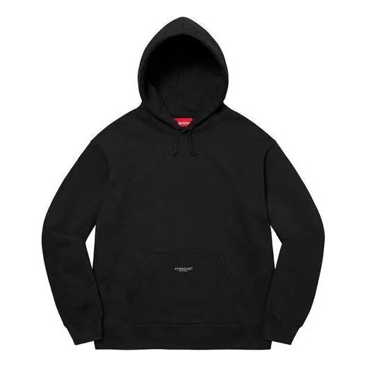 Supreme Micro Logo Hooded Sweatshirt 'Black' SUP-SS22-605 sold by KicksCrew