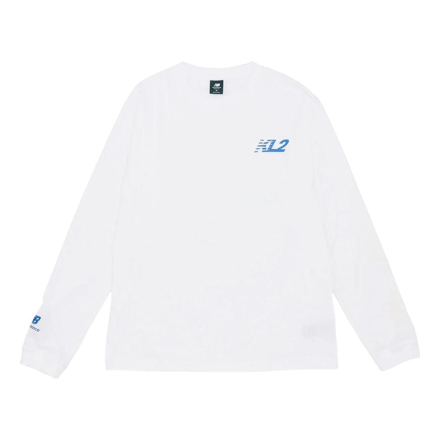 New Balance Kawhis Klawset Long Sleeve Tee 'White' MT23592-WT sold by KicksCrew