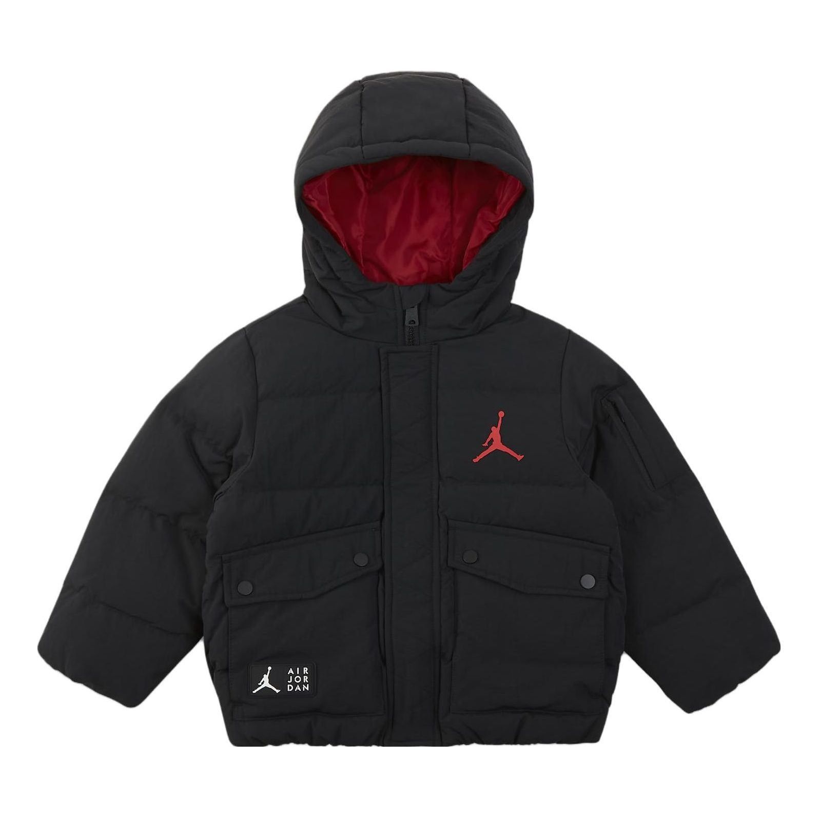 (PS) Air Jordan Air Puffer Jacket 'Black Red' FV2822-010 sold by KicksCrew