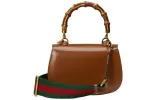 (WMNS) Gucci Bamboo 1947 Small Top Handle Bag 'Brown' 675797-10ODT-2579 sold by KicksCrew