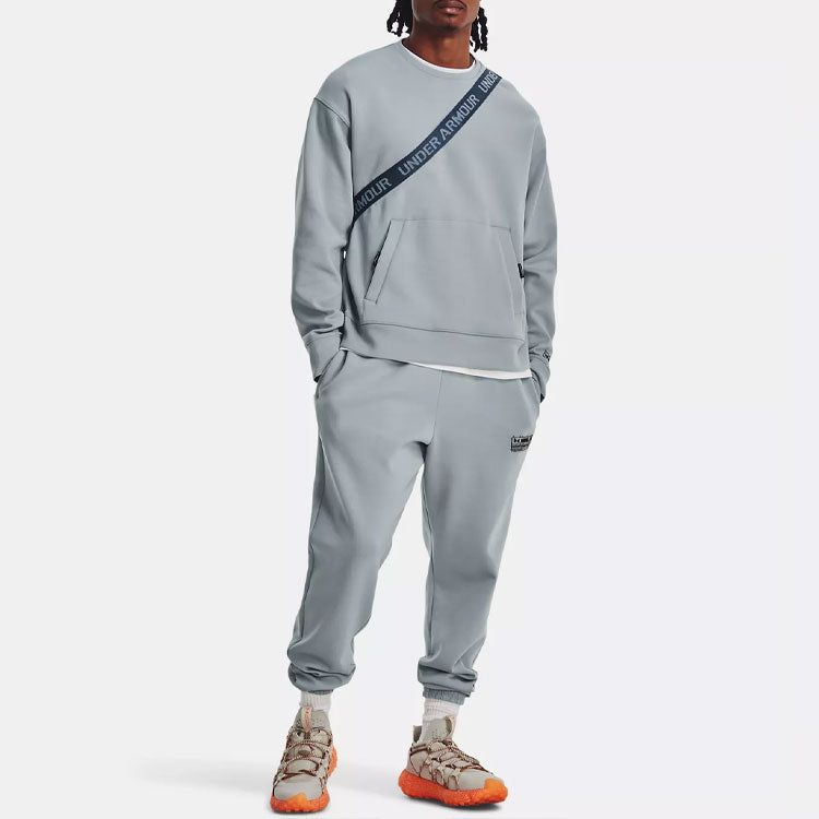 Under Armour Summit Fleece Knit Crew 'Grey Blue' 1377172-465 sold by KicksCrew product image thumbnail 4