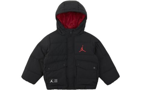 (PS) Air Jordan Air Puffer Jacket 'Black Red' FV2822-010 sold by KicksCrew