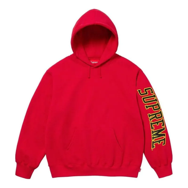 Supreme Sleeve Arc Hooded Sweatshirt 'Red Yellow Black' SUP-FW23-063 sold by KicksCrew