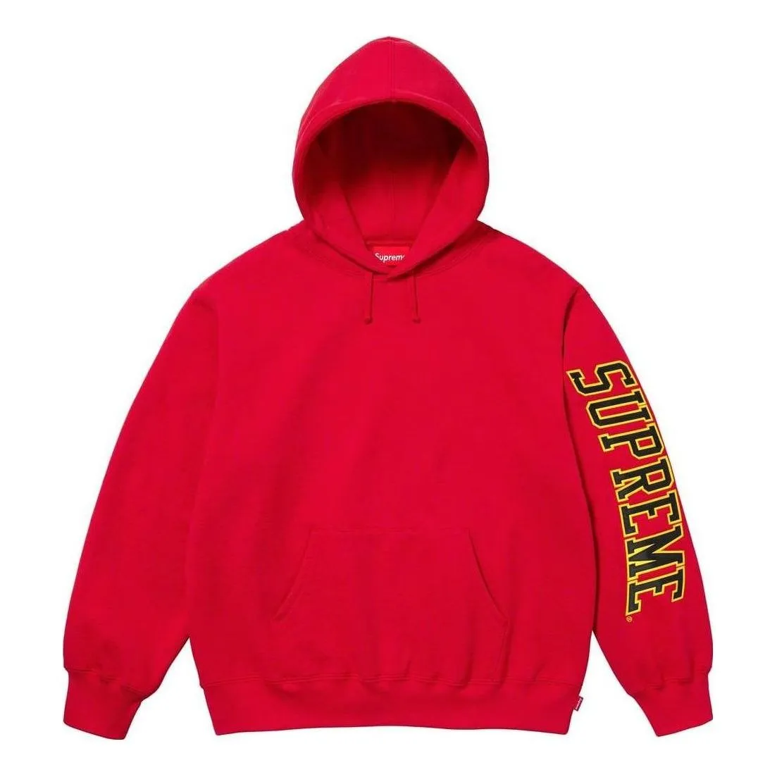 Supreme Sleeve Arc Hooded Sweatshirt 'Red Yellow Black' SUP-FW23-063 sold by KicksCrew