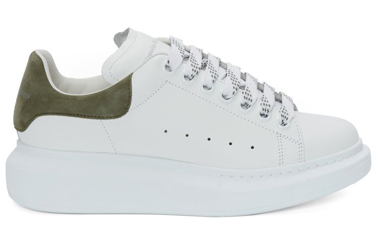 (WMNS) Alexander McQueen Oversized Sneaker 'White Khaki Green Suede' 553770WHGP79443 sold by KicksCrew product image thumbnail 2