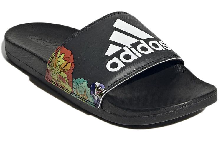(WMNS) Adidas Adilette Comfort Slide 'Black Floral' GW1049 sold by KicksCrew product image thumbnail 3