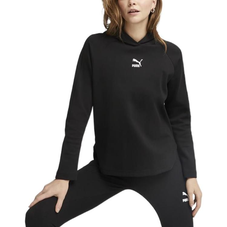 (WMNS) Puma T7 Hoodie 'Black' 537573-01 sold by KicksCrew product image thumbnail 3