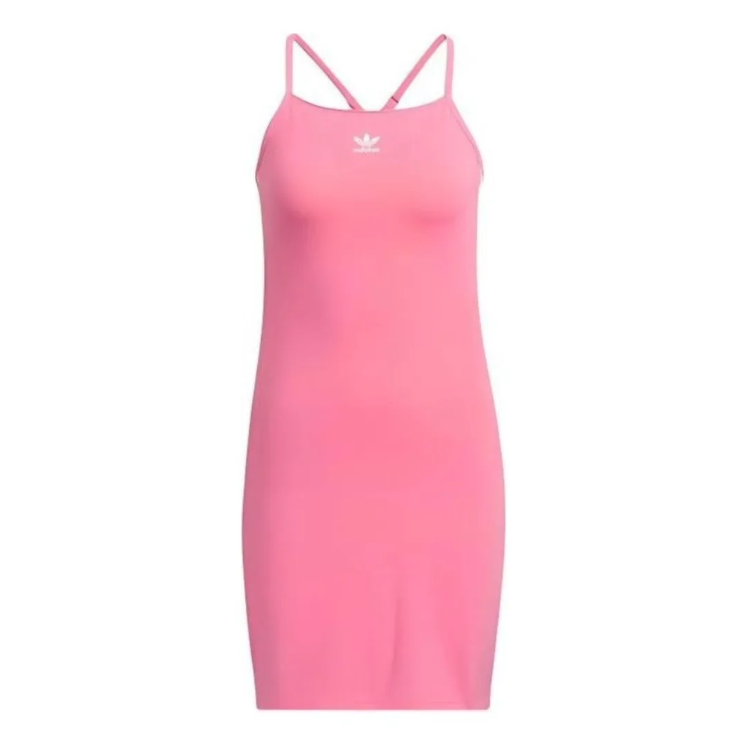 (WMNS) adidas originals Adicolor 3-Stripes Mini Dress 'Pink' JE6044 sold by KicksCrew