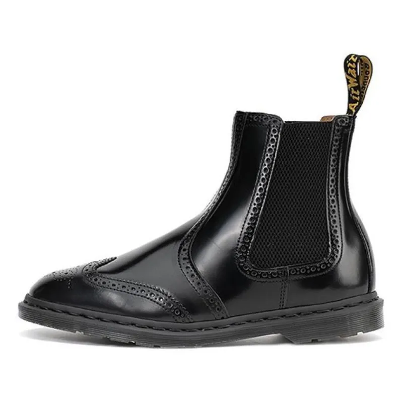 Dr. Martens Graeme Brogue Leather Boots 'Black' 26586001 sold by KicksCrew