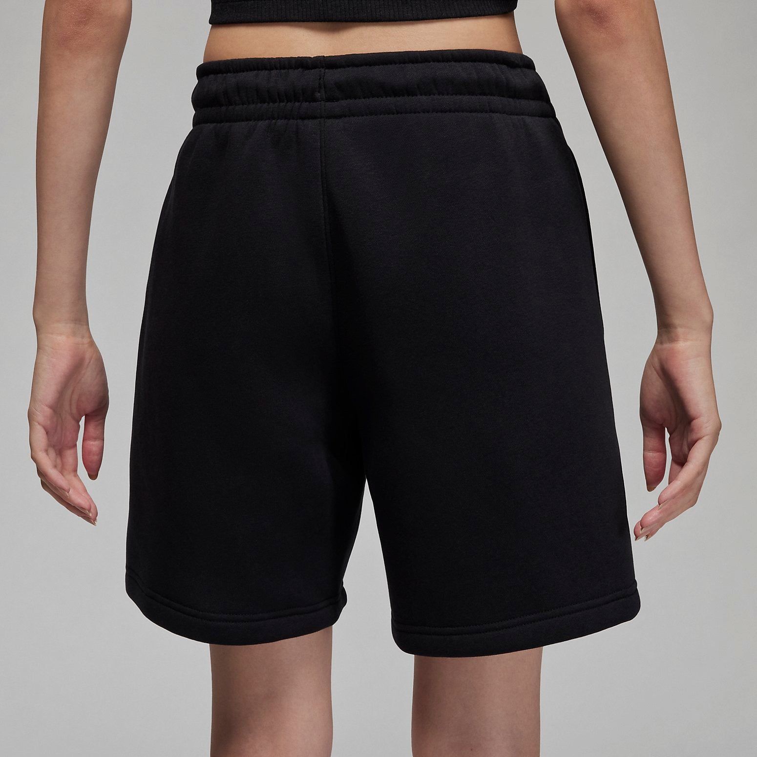 (WMNS) Air Jordan Essential Fleece Shorts 'Black' FN4498-010 sold by KicksCrew product image thumbnail 4