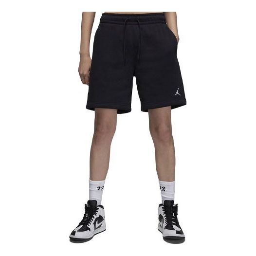 (WMNS) Air Jordan Essential Fleece Shorts 'Black' FN4498-010 sold by KicksCrew