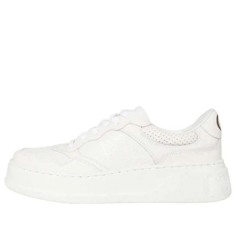 WMNS) GUCCI GG Embossed Sneaker 'White' 670408-1XL10-9014