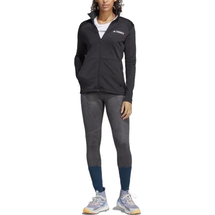 (WMNS) adidas Terrex Multi Full-Zip Fleece Jacket 'Black' HN5465 sold by KicksCrew product image thumbnail 2