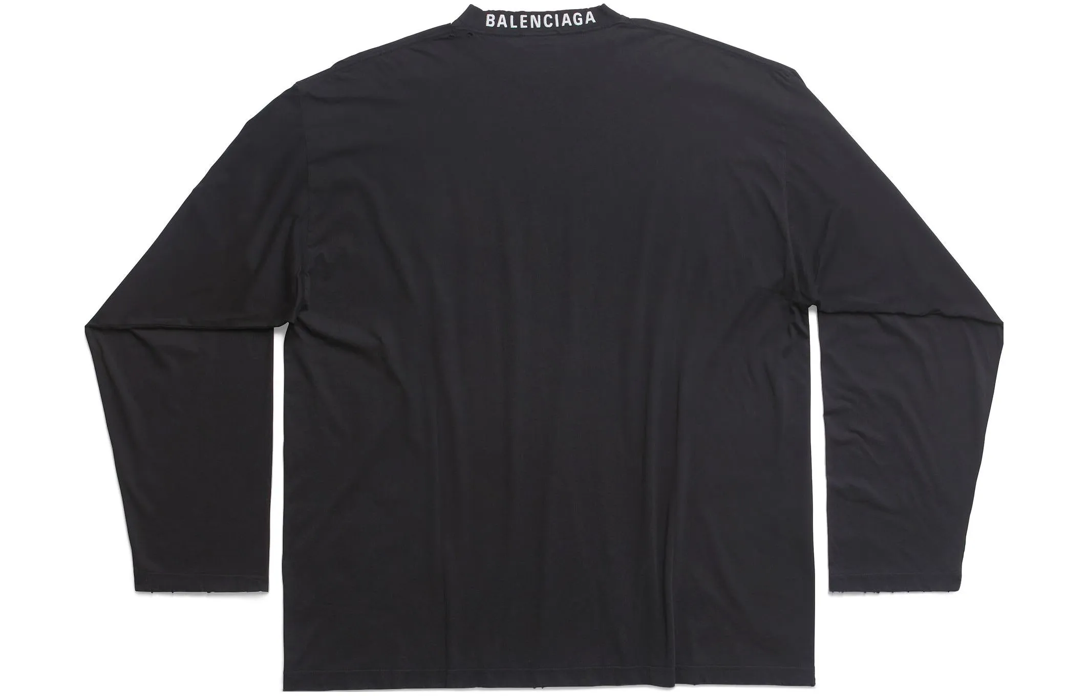 Balenciaga Long Sleeve T-shirt Oversized 'Black Faded' 739783TOVF49034 sold by KicksCrew product image thumbnail 2