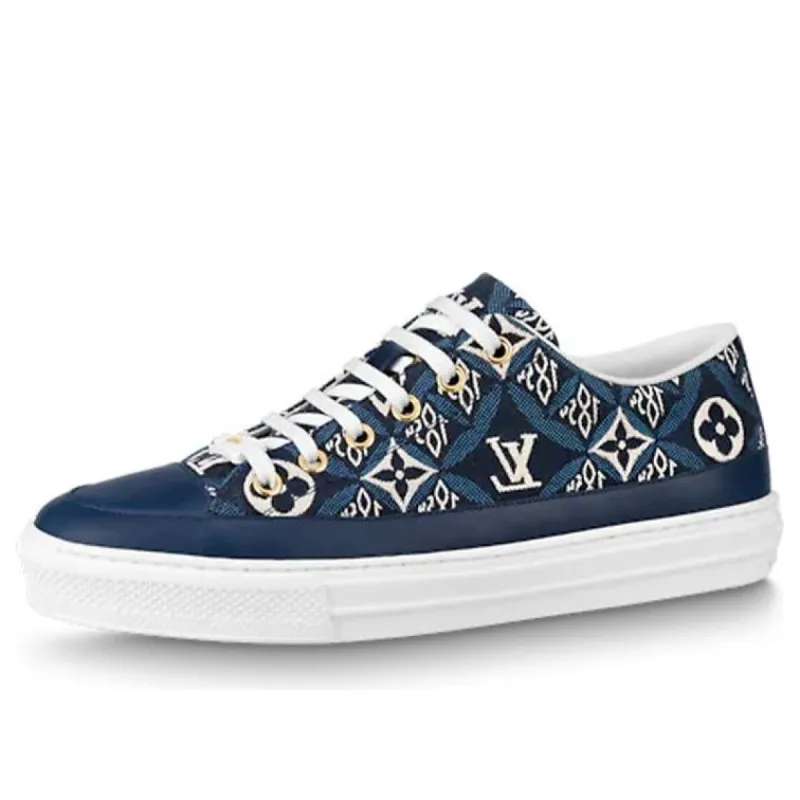 (WMNS) LOUIS VUITTON Stellar Sneakers 'Blue Monogram' 1A8GRN sold by KicksCrew