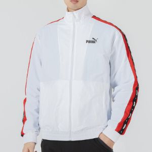 Puma Blocking Tape Woven Jacket 'White' 536780-02 sold by KicksCrew
